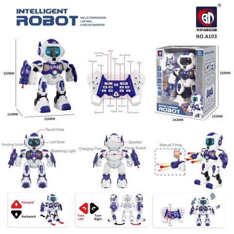 Wielofunkcyjny Robot A08 z Funkcją Strzelania