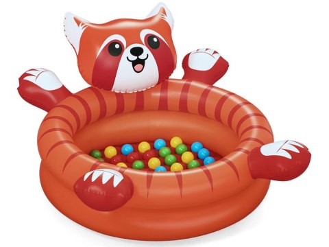 Bestway Suchy basen z kulkami Czerwona PANDA 107x94cm + 50 kulek 52702