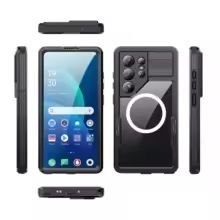 Etui na Samsung S26 ULTRA wodoodporne Shellbox Mars z metalowym ringiem czarne