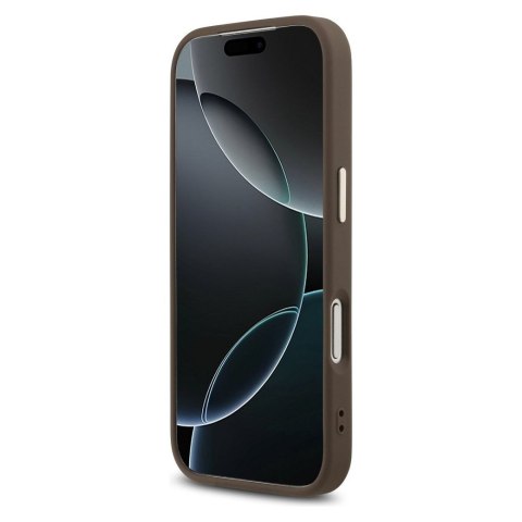 GUESS futerał do IPHONE 17 Pro Max GUHCP17X4GMGCBR (PU W/ Big 4G Classic Logo) złoto brązowy