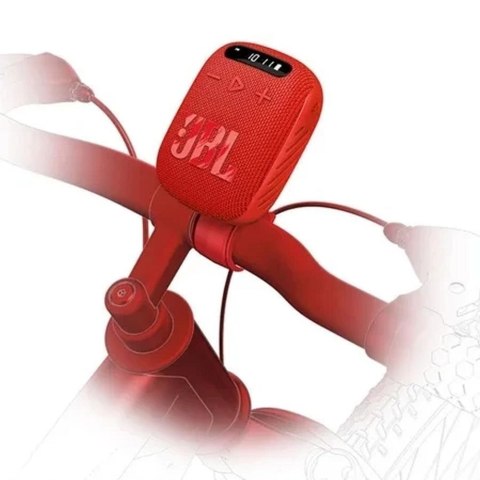 Głośnik bezprzewodowy JBL Wind 3 z uchwytem na kierownicę czerwony