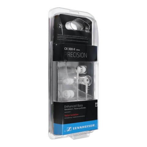 Słuchawki przewodowe douszne Jack 3,5 mm Sennheiser CX 300 II Precision białe