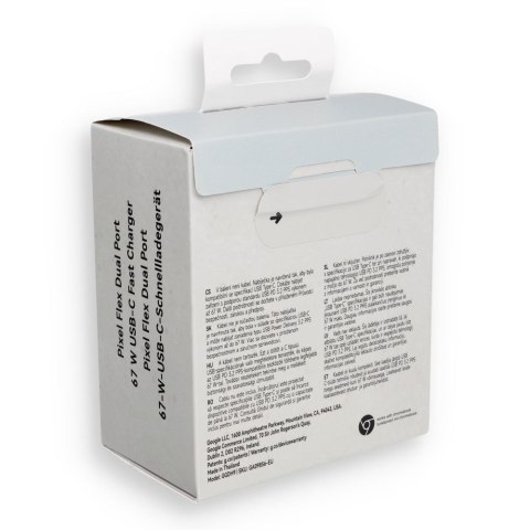 GOOGLE oryginalna ładowarka sieciowa Typ C PD 67W GA09856 biała blister