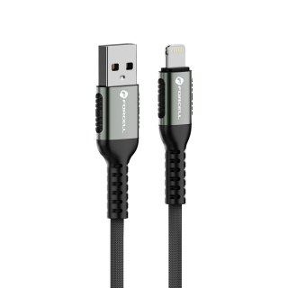 Kabel USB A do Lightning Forcell F-Energy 2,4A 12W Cafule 0,5 m C257 czarny