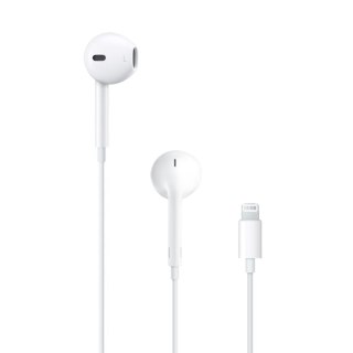 Oryginalne Słuchawki przewodowe douszne Apple A1748 EarPods MWTY3ZM/A Lightning blister białe