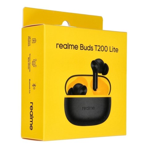 Słuchawki bezprzewodowe douszne Realme Buds T200 Lite czarne