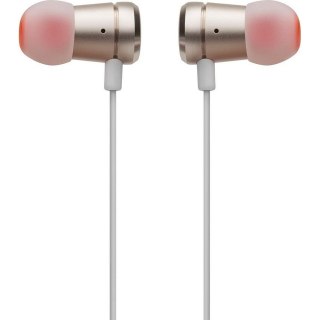 Słuchawki przewodowe douszne Jack 3,5mm z mikrofonem JBL T290 złote
