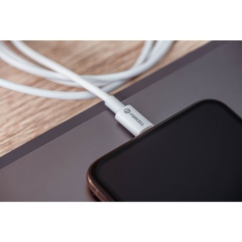 Kabel USB A do USB C Forcell F-Energy QC4.0 3A 66W 1 m C336 biały