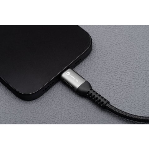 Kabel USB A do USB C Forcell F-Energy QC4.0 3A 66W Cafule 3 m C256 czarny