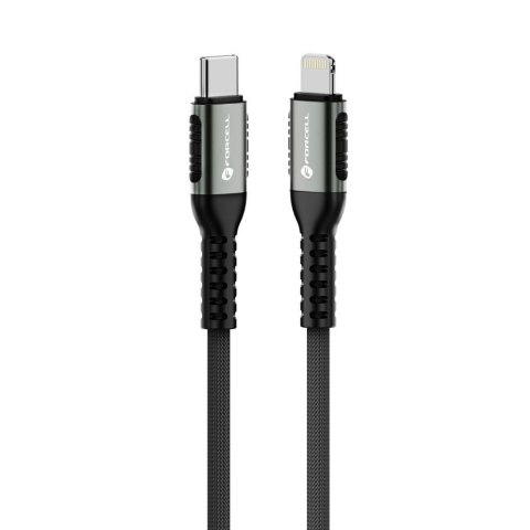 Kabel USB C do Lightning Forcell F-Energy PD 3A 27W Cafule 0,5 m C259 czarny