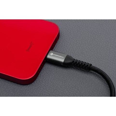Kabel USB C do Lightning Forcell F-Energy PD 3A 27W Cafule 3 m C259 czarny