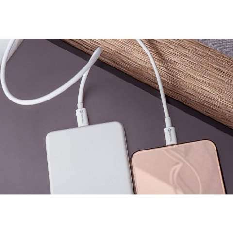 Kabel USB C do USB C Forcell F-Energy QC4.0 PD 3A 60W 1,5 m C338 biały
