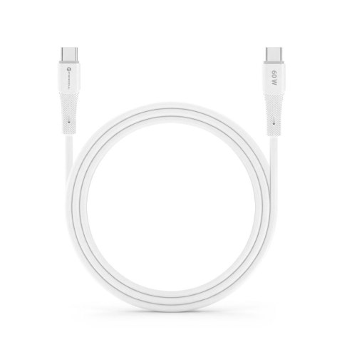 Kabel USB C do USB C Forcell F-Energy QC4.0 PD 3A 60W Silicone 1 m C344 biały