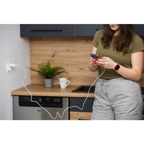 Kabel USB C do USB C Forcell F-Energy QC4.0 PD 5A 100W 3 m C339 biały