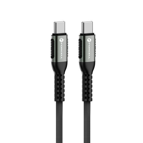 Kabel USB C do USB C Forcell F-Energy QC4.0 PD 5A 100W Cafule 2 m C260 czarny