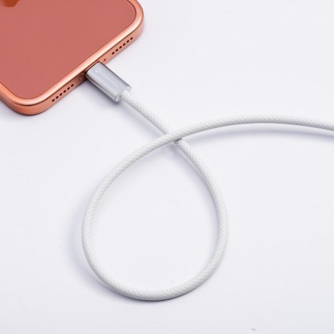 Kabel USB C do USB C Forcell F-Energy QC4.0 PD 5A 100W Cafule Color 1,2 m ACYH23 biały
