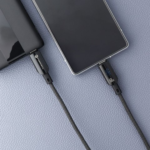 Kabel USB C do USB C Forcell F-Energy QC4.0 PD 5A 100W Digital 1,2 m C277 czarny