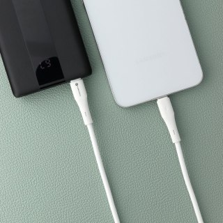 Kabel USB C do USB C Forcell F-Energy QC4.0 PD 5A 100W Silicone 1 m C347 biały