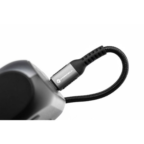 Kabel USB C do USB C Forcell F-Energy QC4.0 PD 5A 240W Cafule 0,25 m C263 czarny