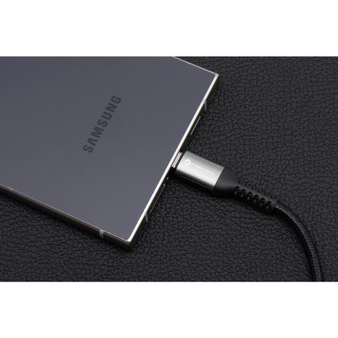 Kabel USB C do USB C Forcell F-Energy QC4.0 PD 5A 240W Cafule 0,5 m C263 czarny