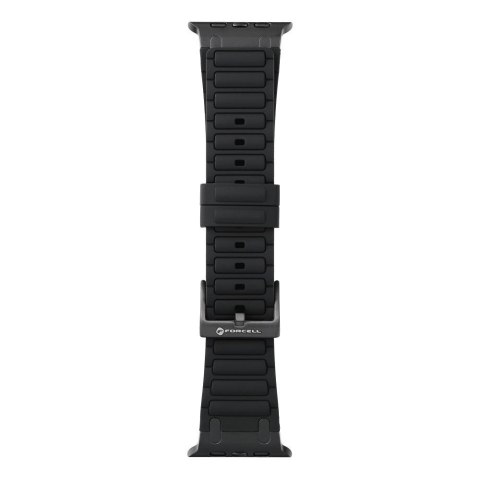 Pasek do Apple Watch Forcell F-Design FA06 dziurki silikon 38 / 40 / 41 mm czarny