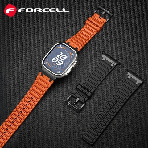 Pasek do Apple Watch Forcell F-Design FA06 dziurki silikon 42 / 44 / 45 / 49 mm niebieski