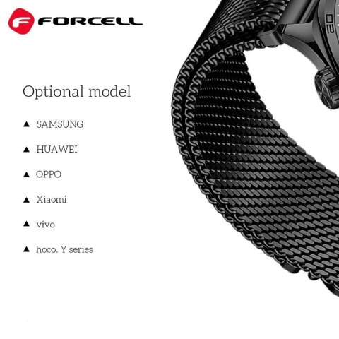 Pasek do Samsung Galaxy Watch Forcell F-Design FS10 magnetyczny stal 22 mm złoty