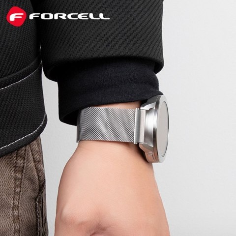 Pasek do Samsung Galaxy Watch Forcell F-Design FS11 magnetyczny stal 20 mm czarny