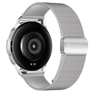 Pasek do Samsung Galaxy Watch Forcell F-Design FS11 magnetyczny stal 20 mm srebrny
