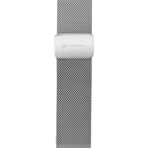 Pasek do Samsung Galaxy Watch Forcell F-Design FS11 magnetyczny stal 20 mm srebrny