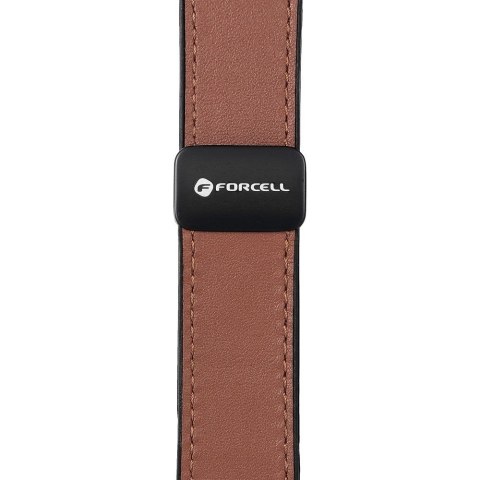Pasek do Samsung Galaxy Watch Forcell F-Design FS20 magnetyczny skóra ekologiczna 22 mm brązowy