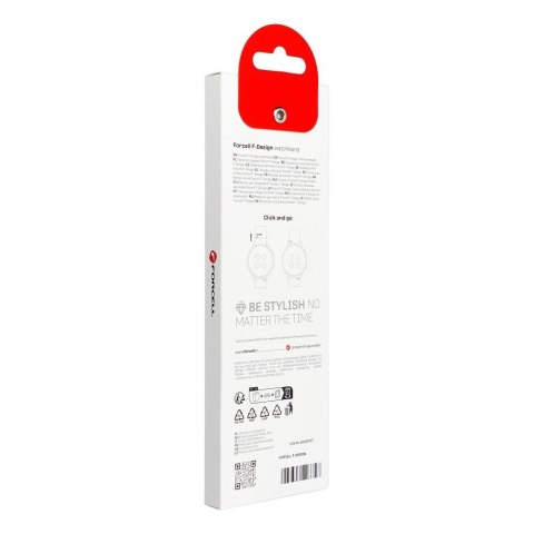 Pasek do Samsung Galaxy Watch Forcell Forcell F-Design FS01 dziurki silikon 22 mm pomarańczowy