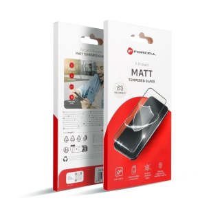 Szkło hartowane do iPhone 13 / 16e / 17e (SE 4 2025) Forcell Matt Glass czarne