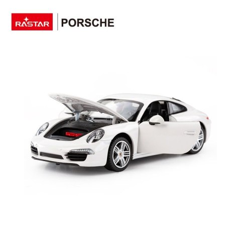 Autko Metalowe 1:24 Porsche 911 Biały RASTAR