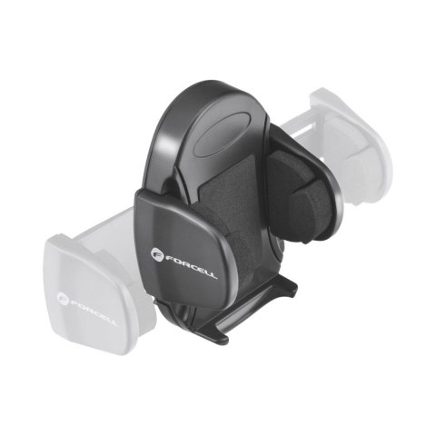 Uchwyt na telefon do samochodu uniwersalny Forcell F-Grip Oval 27 cm do szyby / deski / kratki czarny