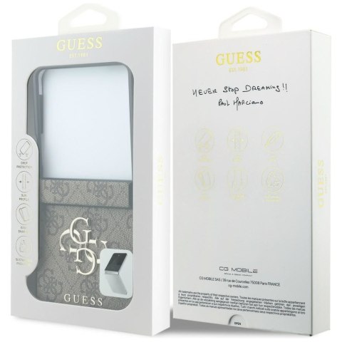 GUESS futerał do SAMSUNG GALAXY Z FLIP 8 (4G Big Logo) brązowy