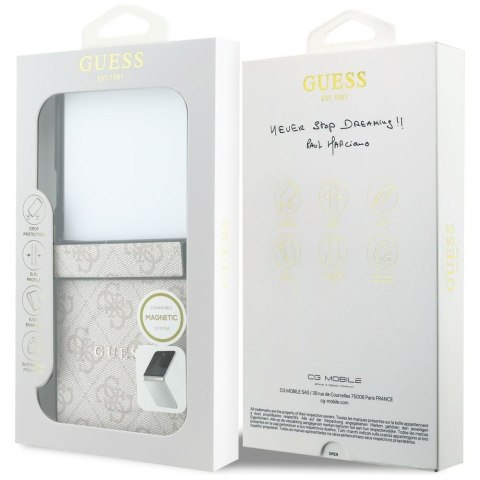 GUESS futerał do SAMSUNG GALAXY Z FLIP 8 kompatybilny z MagSafe (4G Classic) różowy