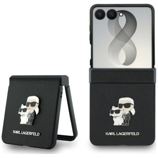 KARL LAGERFELD futerał do SAMSUNG GALAXY Z FLIP 8 (Karl&Choupette Saffiano Pins) czarny