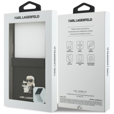 KARL LAGERFELD futerał do SAMSUNG GALAXY Z FLIP 8 (Karl&Choupette Saffiano Pins) czarny