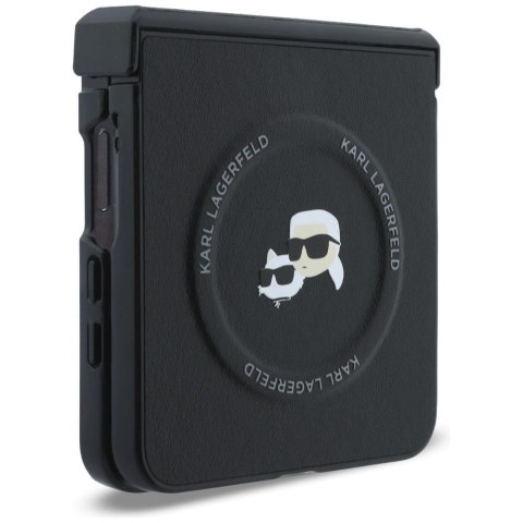 KARL LAGERFELD futerał do SAMSUNG GALAXY Z FLIP 8 kompatybilny z MagSafe (Karl&Choupette Saffiano Pins) czarny