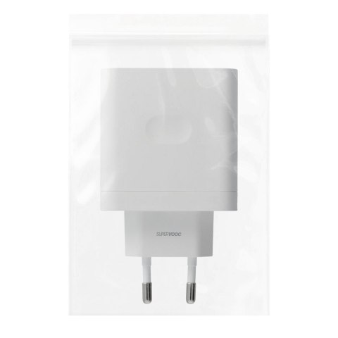 Oryginalna Ładowarka Sieciowa Oppo SuperVOOC VCBBOAEH 120W Power Adapter biała blister