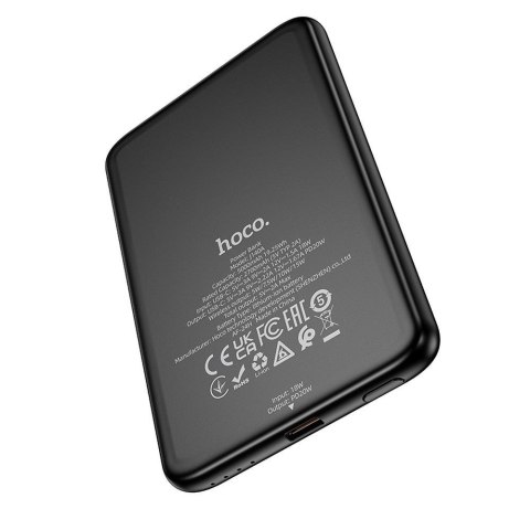 Powerbank zgodny z MagSafe Hoco 5000 mAh QC PD 2A 20W ultra-cienki J140A czarny