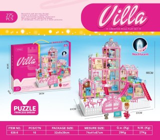 MEGA Willa Różowa z Funkcją Świateł 275el. + Akcesoria