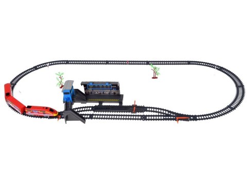 Elektryczna kolejka POCIĄG dla dzieci + Dworzec Perony Tory 300 cm RC0782