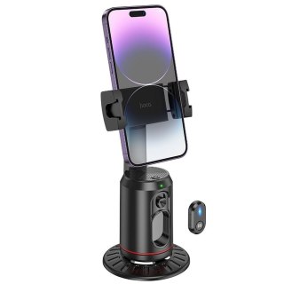 Uchwyt na telefon Hoco obrotowy 360 stopni z automatycznym śledzeniem twarzy K23 czarny